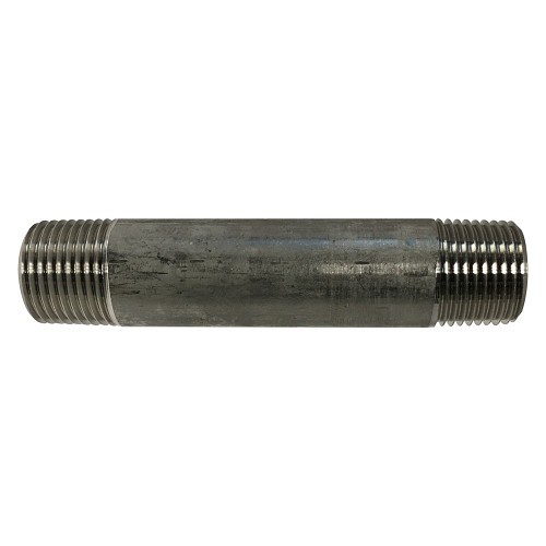 MMM M48044 Pipe Nipple, 3/8 in Nominal, 3 in Length, 304 Stainless Steel, SCH 40/STD Schedule, Welded Method of Manufacture