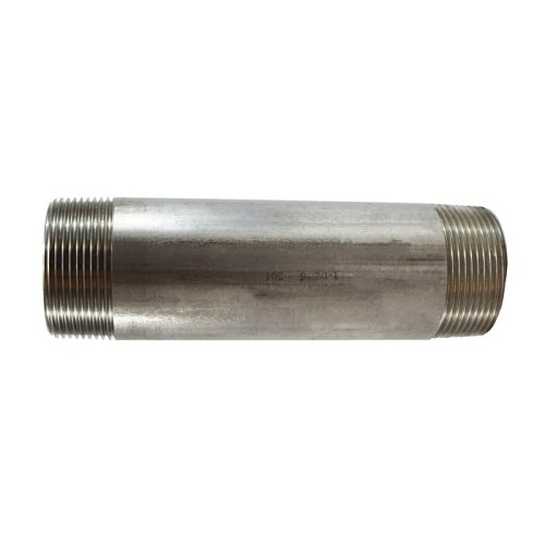 MMM M48140 Pipe Nipple, 1-3/4 in Nominal, 1-3/4 in Close Length, 304 Stainless Steel, SCH 40/STD Schedule, Welded Method of Manufacture