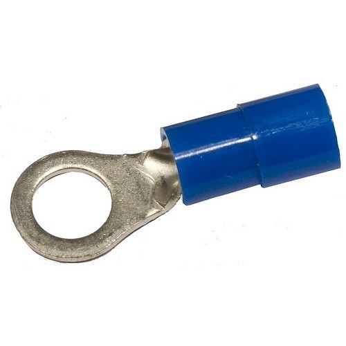 MORRIS 11348 Terminal Lug, 16 to 14 AWG Conductor, 1/2 in Stud, Insulated Insulation, 600 V