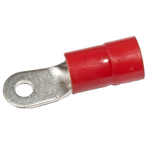 MORRIS 11422 Terminal Lug, 2 AWG Conductor, 5/16 in Stud, Insulated Insulation, 600 V