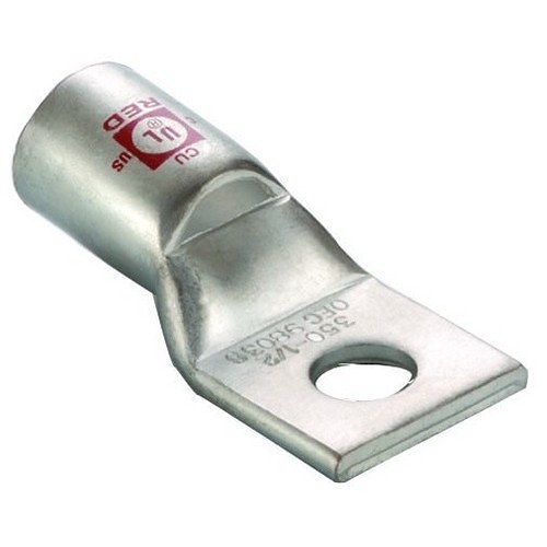MORRIS 94044 Compression Lug, 1 AWG Conductor, Stranded Conductor, 5/16 in Stud