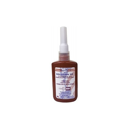 MRO Solutions 40400 Pneumatic Sealant, 10 mL Container Size Range, Bottle Container, Purple, Applicable Materials: Metal