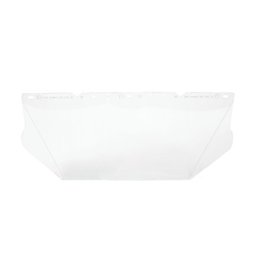 MSA Safety 10115836 Face Shield Replacement Visor, Clear, Polycarbonate, 8 in Visor Height, 17 in Visor Width, 0.04 in Visor Thickness