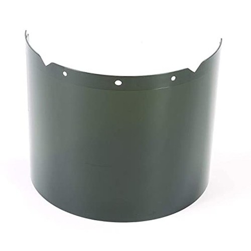 MSA Safety 10115861 Face Shield Replacement Visor, Gray, Polycarbonate, 8 in Visor Height, 17 in Visor Width, 0.07 in Visor Thickness