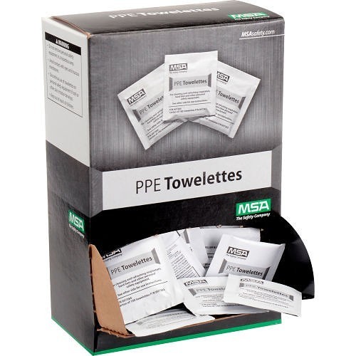 MSA Safety 697383 Towelette, 7-1/4 x 5 in Tissue, 100 Tissue