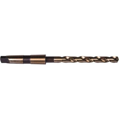 Taper Shank Drill Bit, 11/16 in Drill, 3MT Shank Taper Designation, High Speed Steel, Through Coolant; No
