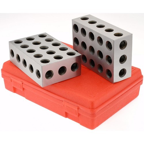 2-4-6 Setup Block, 4 in Length, 2 in Width, 6 in Height, 0.0003 in Squareness, Hardened Steel