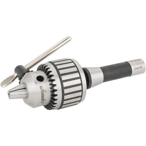 Drill Chuck, 1/8 to 5/8 in, JT3, Taper Mount, Ball Bearing, Keyed Key