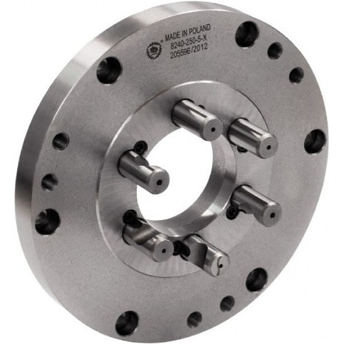 Adapter Back Plate, For Use With: 8 In Dia Self-centering Lathe Chucks, Specifications: 2.3622 in Through Hole Diameter, 7.8740 in OD, 0.1378 in Flange Height