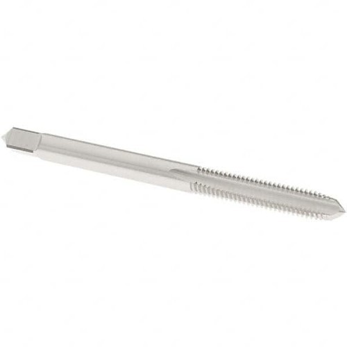 Machine Tap, 10-32 Thread, H3 Thread Limit, Plug Chamfer, 3 Flutes, Bright, Cobalt Steel