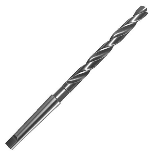 1-1/32 Taper Shank Drill Bit, #3 Drill, 1-1/32 in Drill, HSS