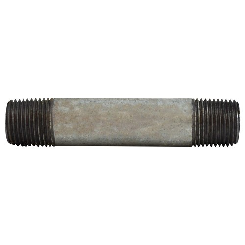 Midland Industries 56043 Pipe Nipple, 3/8 in Nominal, 2-1/2 in Length, Steel, Galvanized, SCH 40