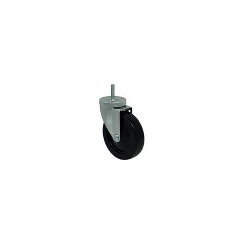 Midwest Caster & Wheel 25-HRB-314-S-716FRS Swivel Caster, 200 lb, 3 in Wheel Dia, 1-1/4 in Wheel Width, Hard Rubber Wheel