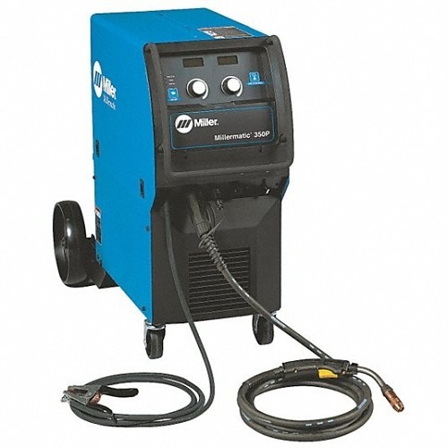 Miller® 907300 MIG Welder Unit, 200/230/460 V Input, DC Polarity, Welded Material: Stainless Steel, 1/2 in Material Thickness