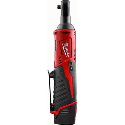 Milwaukee® 2456-21 Cordless Ratchet, 1/4 in Drive, 30 ft-lb, 250 rpm, 12 VDC, Lithium-Ion Battery, 10-3/4 in Overall Length