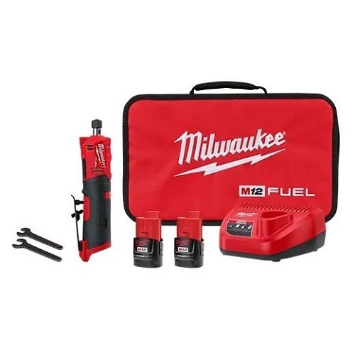 Milwaukee® 2486-22 Cordless Angle Grinder, Kit, 1/4 in Wheel Dia, Lithium-Ion Battery, Paddle Switch