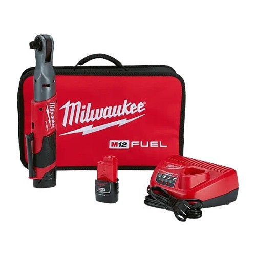 Milwaukee® 2558-22 Cordless Impact Wrench Kit, Square Drive, 1/2 in Drive, 60 lb-ft, 12 VDC, 11.51 in Overall Length, Battery Included: Yes