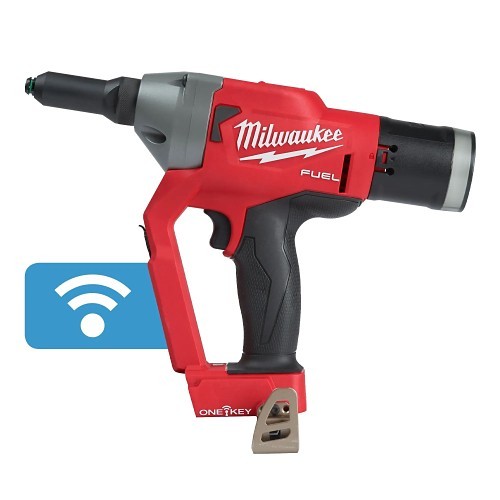 Milwaukee® 2660-20 Blind Rivet Tool, 3/16, 7/32, 1/4, 9/32 in, 4500 lb Pulling, 18 V, Lithium-Ion Battery, Aluminum/Stainless Steel/Steel Housing