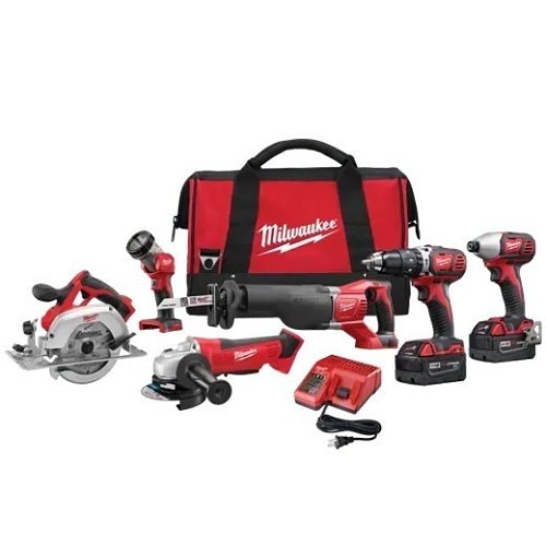 Milwaukee® 2696-26 Combination Kit, 6, 18 VDC, 3 Ah Battery