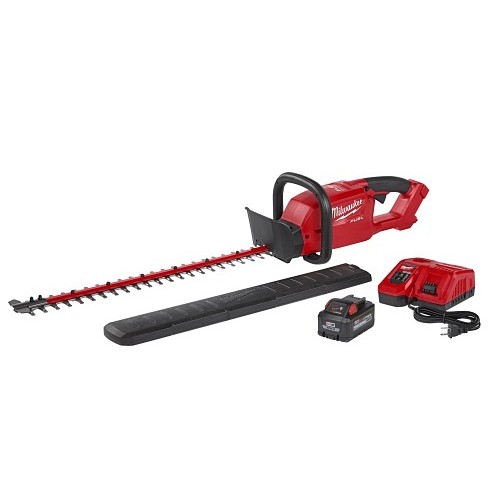 Milwaukee® 2726-21HD Hedge Trimmer Kit, Tool/Kit: Kit, Cutting Capacity: 24 in, Double-Sided Blade, 18 V, 42-1/2 in Overall Length, Lithium-Ion Battery, Battery Included: Yes, Plastic Housing