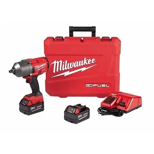 Milwaukee® 2767-22GG Cordless Impact Wrench Kit, Square Drive, 1/2 in Drive, 1000 lb-ft, 18 VDC, 8.4 in Overall Length, Battery Included: Yes