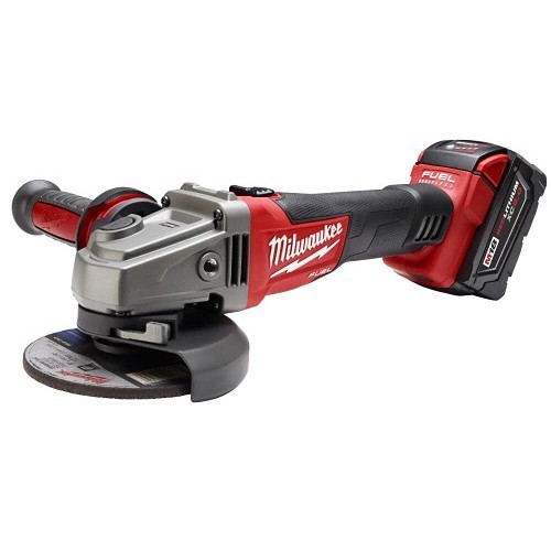 Milwaukee® 2781-21 Grinder, Bare Tool/Kit: Kit, 5 in Wheel Diameter, 5/8 in Arbor/Shank, 18 VDC, Lithium-Ion Battery, Batteries Included: 1, Sliding Switch Switch