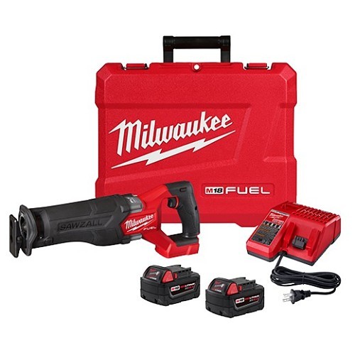 Milwaukee® 2821-22 Cordless Reciprocating Saw, 1-1/4 in Stroke, 0-3000 spm, 18 VDC, Battery Included: Yes, 18 in Overall Length