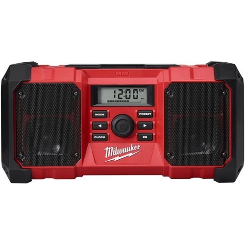 Milwaukee® Radio, Cordless, 18 V, Series: M18, 15.80 in W x 7.70 in L Dimensions, USB Charger ,Weather sealed compartment