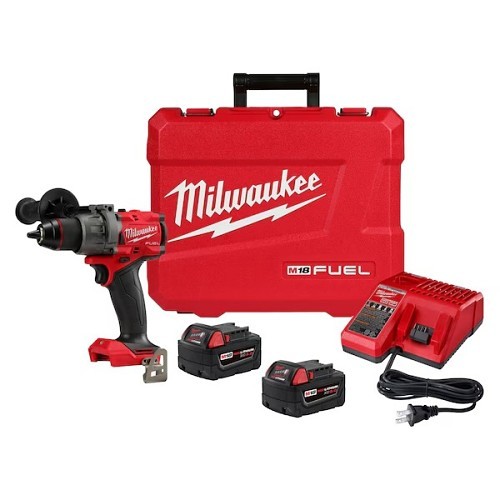 Milwaukee® 2903-22 Cordless Drill/Driver Kit, Kit, 1/2 in Chuck, 18 V, 0 - 2100 rpm No-Load Speed, 6.88 in Overall Length, Lithium-Ion Battery, Yes Battery Included