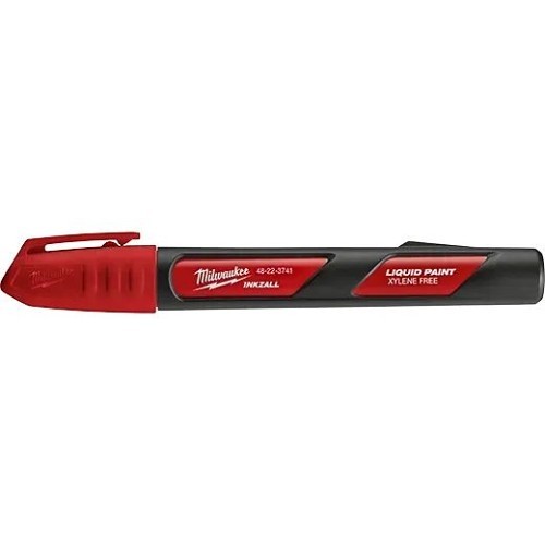 Milwaukee® 48-22-3741 Liquid Paint Marker, Bullet Tip Tip, Red