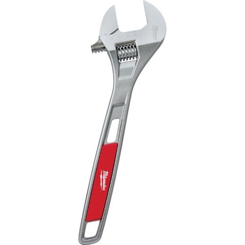 Milwaukee® 48-22-7415 Adjustable Wrench, 15 in Overall Length, Yes Tether Ready, Chrome Plated