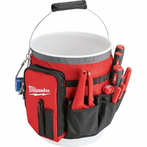 Milwaukee® 48-22-8175 Bucket Organizer Bag, Wrap, Nylon, Red