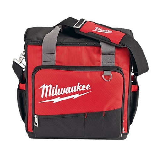 Milwaukee® 48-22-8210 Jobsite Tech Bag, Nylon, Black/Red