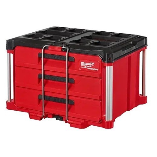 Milwaukee® 48-22-8443 Tool Box, Series: PACKOUT, 3 Drawers, 20 oz