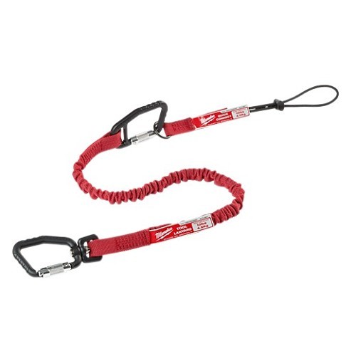 Milwaukee® 48-22-8820 Locking Tool Lanyard, Quick Connect, 10 lb Capacity, Nylon/Rubber