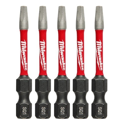 Milwaukee® 48-32-4671 Impact Driver Bit, #1 Point, Square Point, 2 in Overall Length, SQ1, Custom Alloy76™ Steel