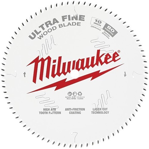Milwaukee® 48-40-1032 Circular Saw Blade, 10 in Diameter, 5/8 in Arbor, 80 Teeth