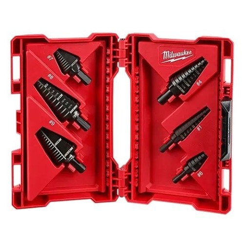Milwaukee® 48-89-9224 Step Drill Bit Set, SAE, 2 Flutes, Flat Shank