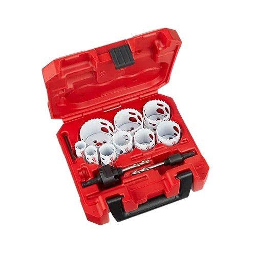 Milwaukee® 49-22-4025 Hole Saw Kit, 13 Piece, Alloy Steel