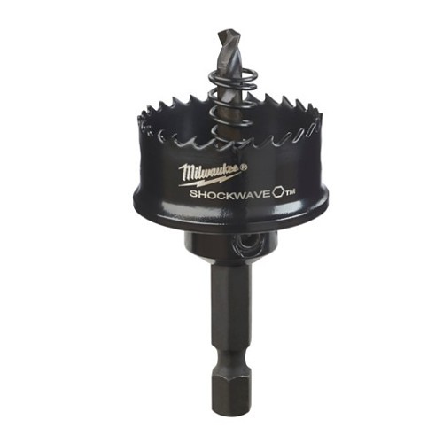 Milwaukee® 49-56-9820 Hole Saw, 1-1/8 in Dia, 1/8 in Cutting Depth, High Speed Steel Cutting Edge, Applicable Materials: Mild Steel, Plastic, Sheet Metal, Stainless Steel