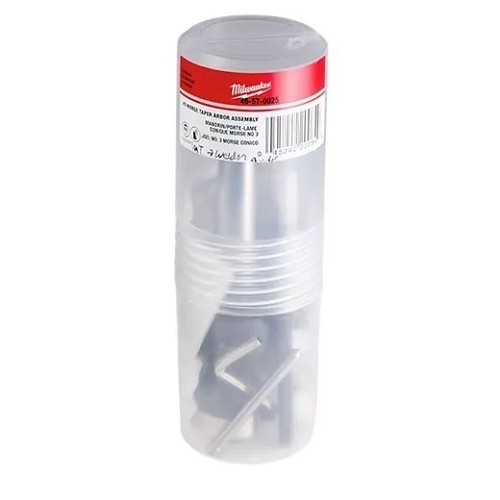 Milwaukee® 49-57-0025 Shank Arbor, #3, For Use With: Milwaukee Tungsten Carbide Tipped Annular Cutter