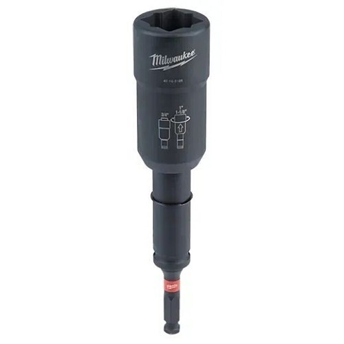 Milwaukee® 49-66-5101 Distribution Utility Socket, Yes Impact Rated, Metric, 1/2 in Drive, 3/4 in Socket, 4 Points