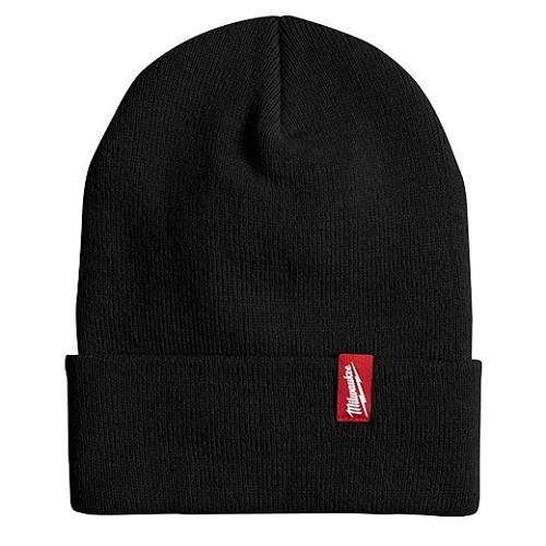 Milwaukee® 506B Cuffed Beanie, Light Weight, One Size, Black, Acrylic