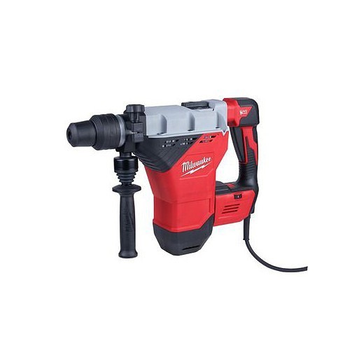 Milwaukee® 5546-21 Rotary Hammer, Specifications: 1-3/4 in Chuck Capacity, SDS-Max Chuck Size, D-Handle Type, 16.4 ft Cord Length, 1-3/4 in Core Bit Capacity, 1-3/4 in Cutting Capacity, 380 rpm, Keyless Chuck Design, 15 A, Electric - Corded, Reinforced Nylon