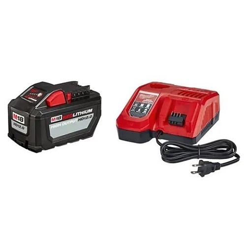 Milwaukee® MIL48-59-1200 Battery, Kit, 12 Ah Battery, Red Lithium Battery, 18 Charge