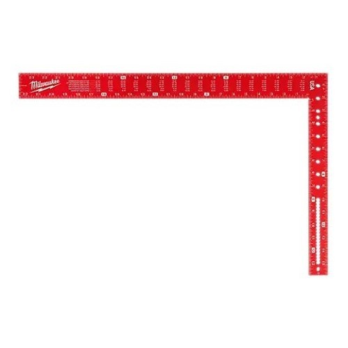 Milwaukee® MLSQ024 Framing Square, Graduations: 8th, 10th, 12th, 16th, Aluminum