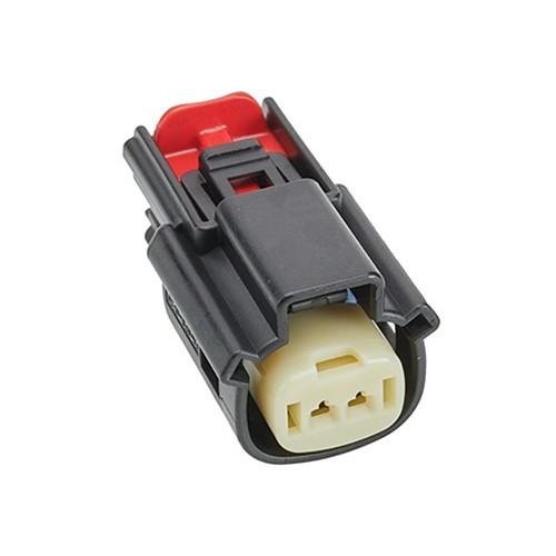 Molex® 33471-0201 Connector Housing, Female Receptacle, For Use With: Mx150 Sealed And Unsealed Connector, Specifications: Single Row, 2 Circuits, 3.5 mm Pitch, -40 to 125 deg C, SPS/Nylon, Black