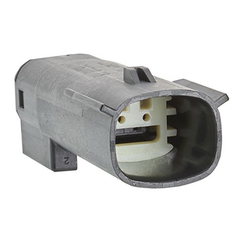 Molex® 33481-0201 Connector Housing, Male Plug, For Use With: Mx150 Sealed And Unsealed Connector, Specifications: Single Row, 2 Circuits, 3.5 mm Pitch, -40 to 125 deg C, SPS/Nylon, Black