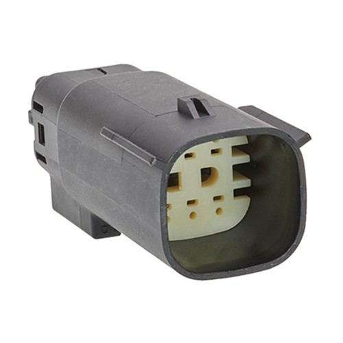 Molex® 33482-3601 Connector Housing, Male Plug, For Use With: Mx150 Sealed And Unsealed Connector, Specifications: Dual Row, 6 Circuits, 3.5 mm Pitch, -40 to 125 deg C, Polystyrene Alloy, Black