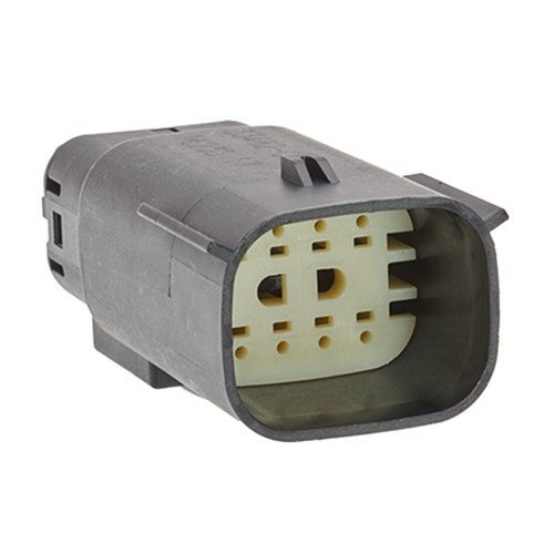 Molex® 33482-4801 Connector Housing, Male Plug, For Use With: Mx150 Sealed And Unsealed Connector, Specifications: Dual Row, 8 Circuits, 3.5 mm Pitch, -40 to 125 deg C, Polystyrene Alloy, Black